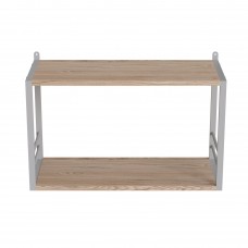 Книжкова полиця універсальна Ferrum-decor Стім 1 38x63x26 білий ДСП Дуб Сан-Марино 16мм (FRD-104092)