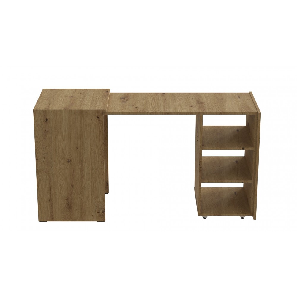 Стол-тумба трансформер Смарт 1/1 Ferrum-decor 750x1450x500 ДСП Дуб Артизан 16 мм (FRD-105072)