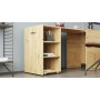 Стол-тумба трансформер Смарт 1/1 Ferrum-decor 750x1450x500 ДСП Дуб Артизан 16 мм (FRD-105072)