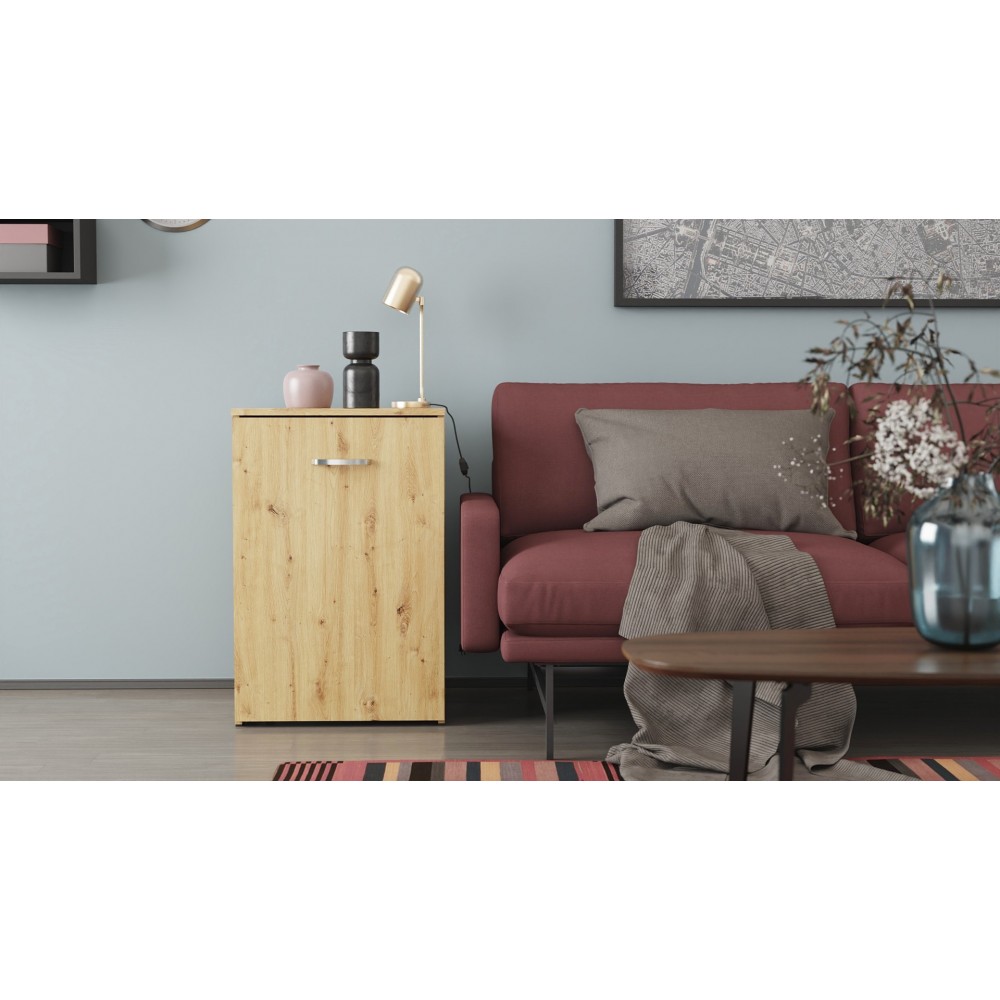 Стол-тумба трансформер Смарт 1/1 Ferrum-decor 750x1450x500 ДСП Дуб Артизан 16 мм (FRD-105072)
