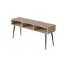 Тумба під телевізор Кентуки Ferrum-decor 45x139x38 Чорний метал ДСП Дуб Сан-Марино 16 мм (FRD-106732)