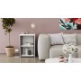 Стол-тумба трансформер Смарт 2/2 Ferrum-decor 750x1450x600 Черный металл ДСП Белое 16 мм (FRD-105102)