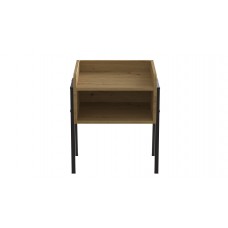Тумба модульна Ferrum-decor Джузі 540x450x320 метал Чорний ДСП Дуб Дуб Артизан 16 мм (FRD-102973)