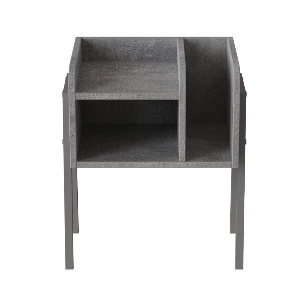 Тумба модульна Ferrum-decor Амелі 540x450x320 метал Сірий ДСП Бетон 16 мм (FRD-103023)