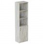 Пенал Анжело Ferrum-decor на 4 полки с 1 дверью 1900x500x380 ДСП Бетон 16 мм (FRD-104953)