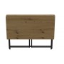 Стол раскладной Морис Ferrum-decor 750x1000x600 Черный металл ДСП Дуб Артизан 16 мм (FRD-104674)