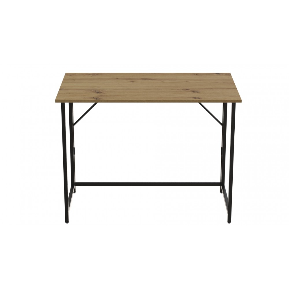 Стол раскладной Морис Ferrum-decor 750x1000x600 Черный металл ДСП Дуб Артизан 16 мм (FRD-104674)