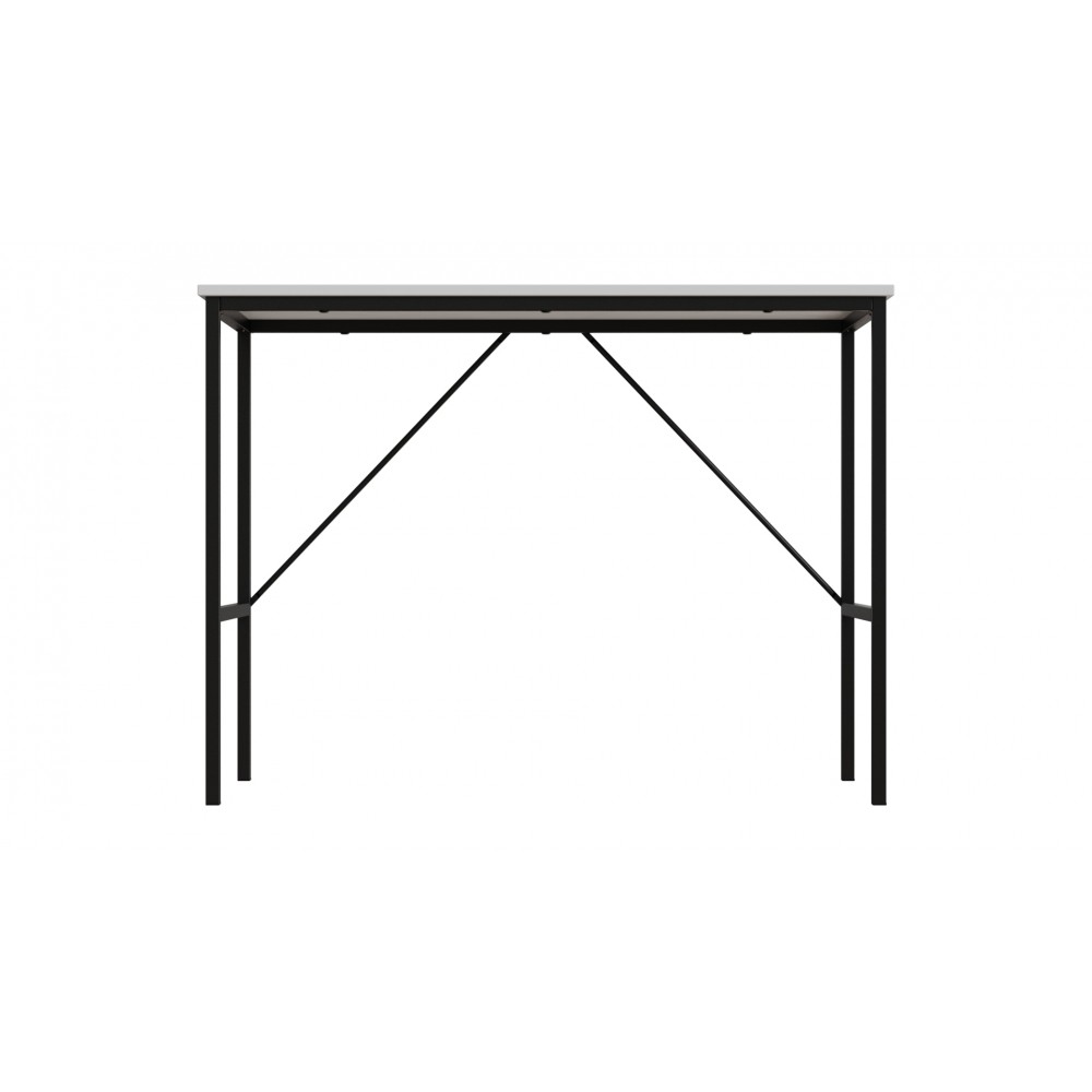 Стол письменный Line Тайм Ferrum-decor 750x1000x500 Черный металл ДСП Белое 16 мм (FRD-104864)