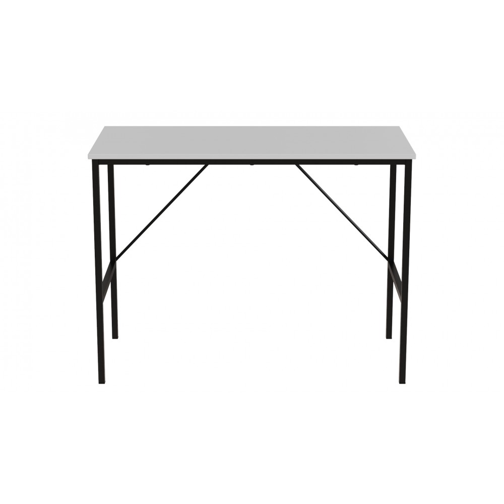 Стол письменный Line Тайм Ferrum-decor 750x1000x500 Черный металл ДСП Белое 16 мм (FRD-104864)