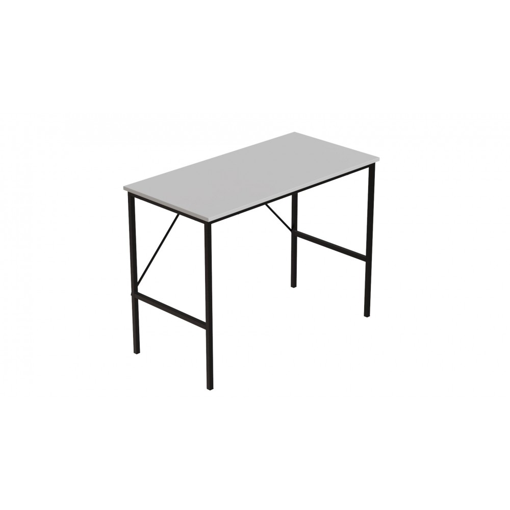 Стол письменный Line Тайм Ferrum-decor 750x1000x500 Черный металл ДСП Белое 16 мм (FRD-104864)