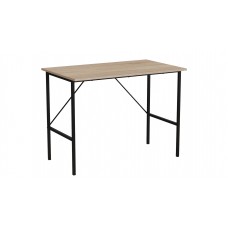 Стіл письмовий Line Тайм Ferrum-decor 750x1000x600 Чорний метал ДСП Дуб Сонома 16 мм (FRD-104874)
