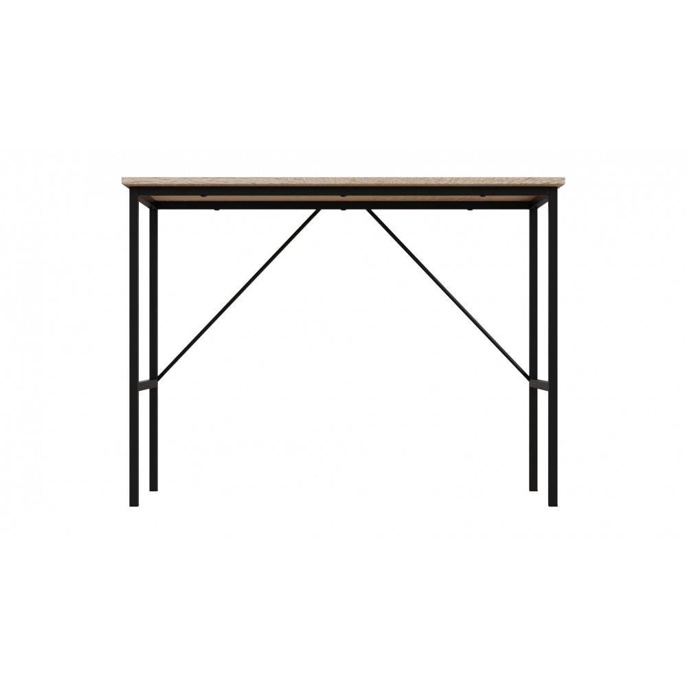 Стол письменный Line Тайм Ferrum-decor 750x1000x600 Черный металл ДСП Дуб Сонома 16 мм (FRD-104874)