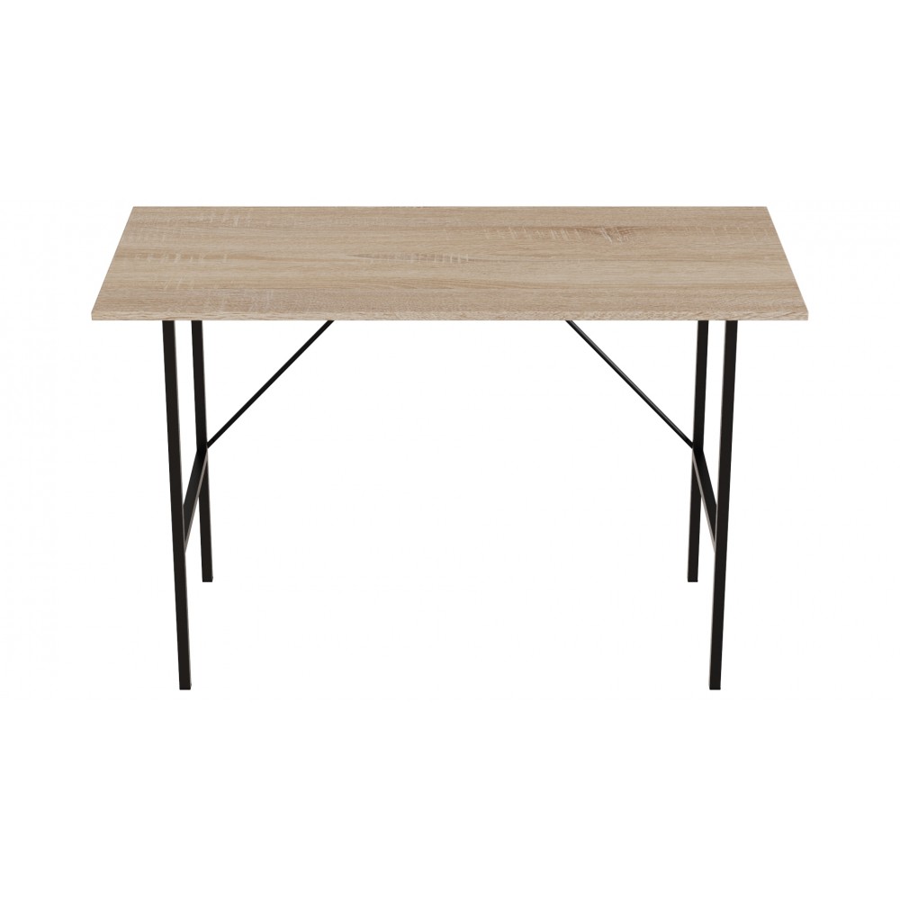 Стол письменный Line Тайм Ferrum-decor 750x1000x600 Черный металл ДСП Дуб Сонома 16 мм (FRD-104874)