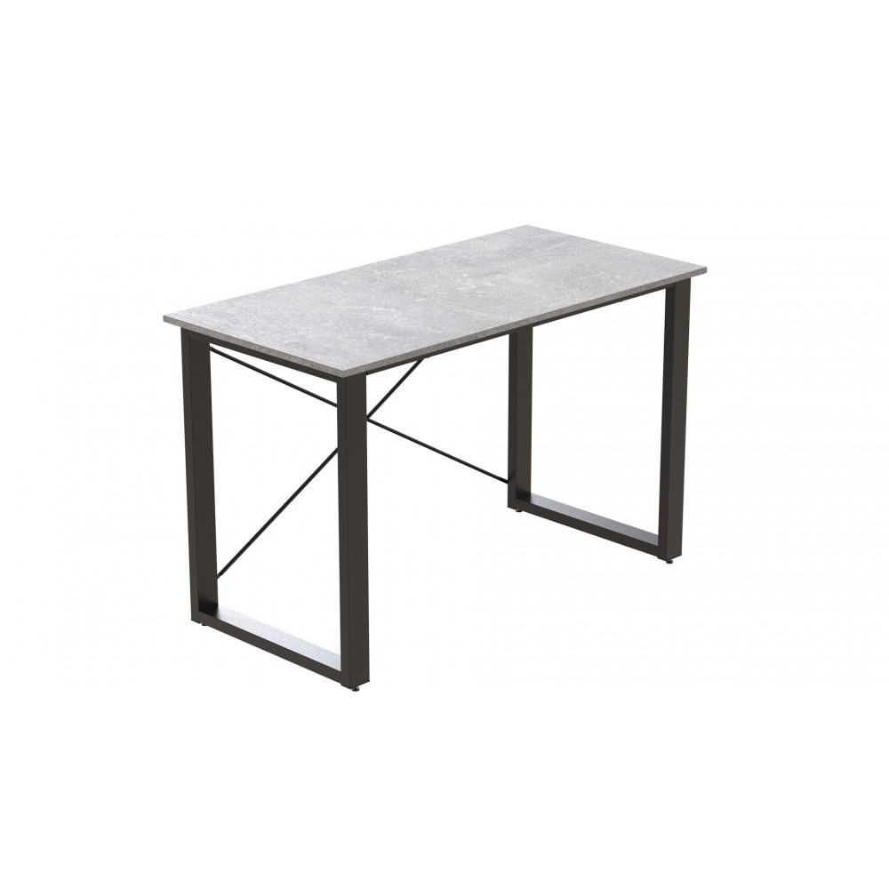 Письменный стол Ferrum-decor Драйв 750x1200x700 Черный металл ДСП Бетон 32 мм (FRD-103386)