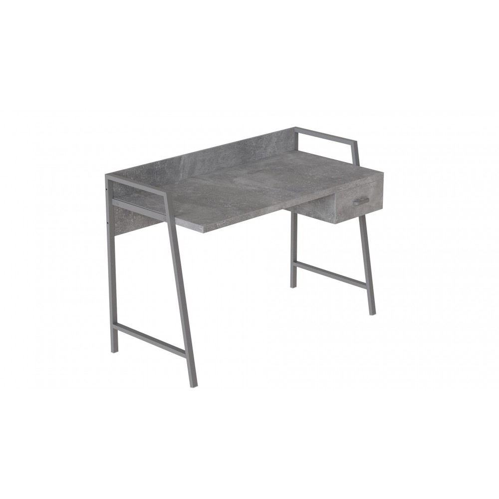 Письменный стол Ferrum-decor Комфорт 750x1200x600 Серый металл ДСП Бетон 32 мм (FRD-103456)