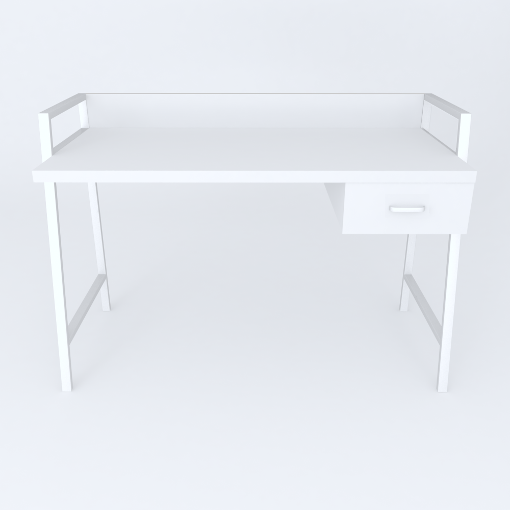 Письменный стол Ferrum-decor Комфорт 750x1000x600 Белый металл ДСП Белое 32 мм (FRD-103436)
