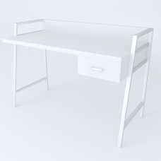Письмовий стіл Ferrum-decor 750x1000x600 Білий метал ДСП Біле 32 мм (FRD-103436)