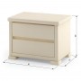 Прикроватная тумба из дерева Mebigrand Тоскана 61х46х41 см Айвори (S0505Y30R) (MBG-21378)