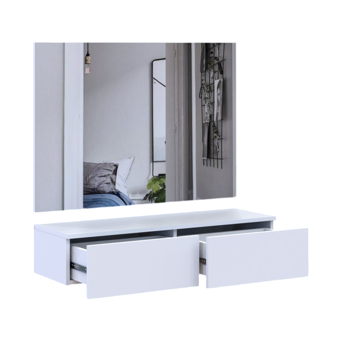 Комплект меблів Doros Левія + дзеркало Біле 100х32х100 (DRS-011841)