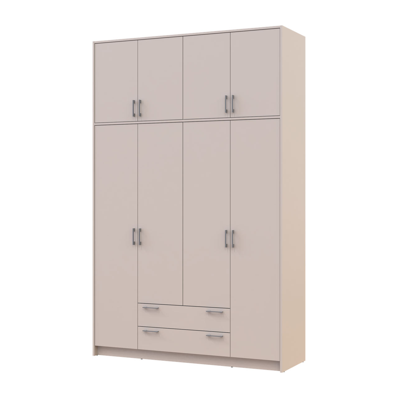 Шафа для одягу Doros Ронді з високою антресолею Кашемір 4 ДСП 160х52х260 (80738488) (DRS-012195)