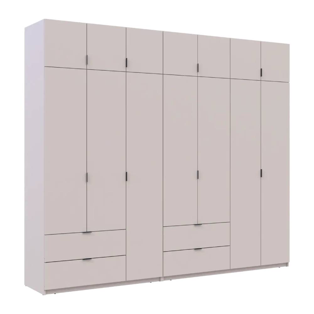 Шафа для одягу Doros Лукас Кашемір 3+4 ДСП 280х50х240 DRS-011716 (42005120)