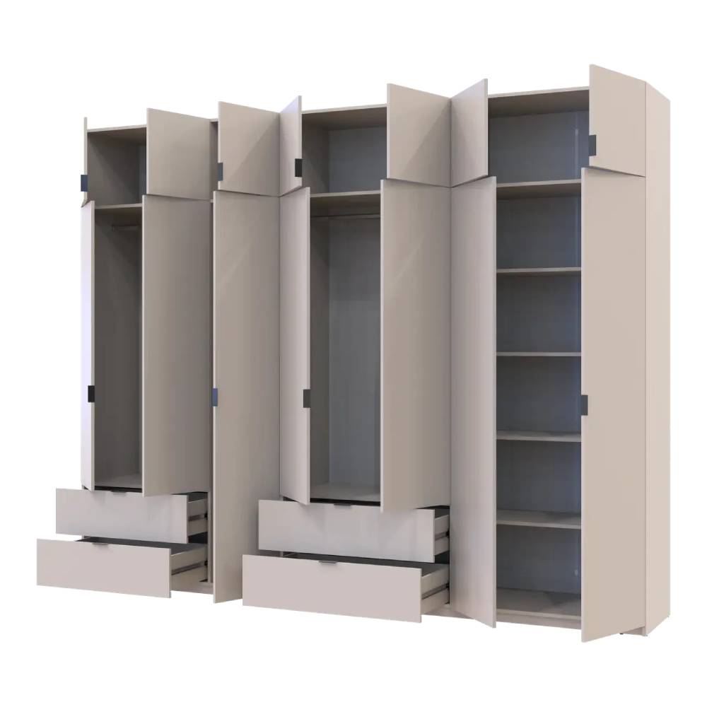 Шафа для одягу Doros Лукас Кашемір 3+4 ДСП 300х50х240 DRS-011718 (42005132)