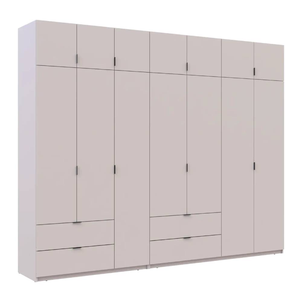 Шафа для одягу Doros Лукас Кашемір 3+4 ДСП 300х50х240 DRS-011718 (42005132)