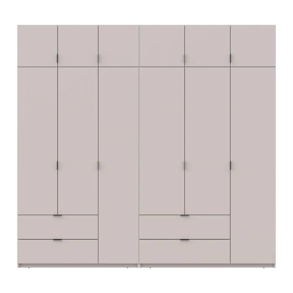 Шафа для одягу Doros Лукас Кашемір 3+3 ДСП 255х50х240 DRS-011714 (42005112)